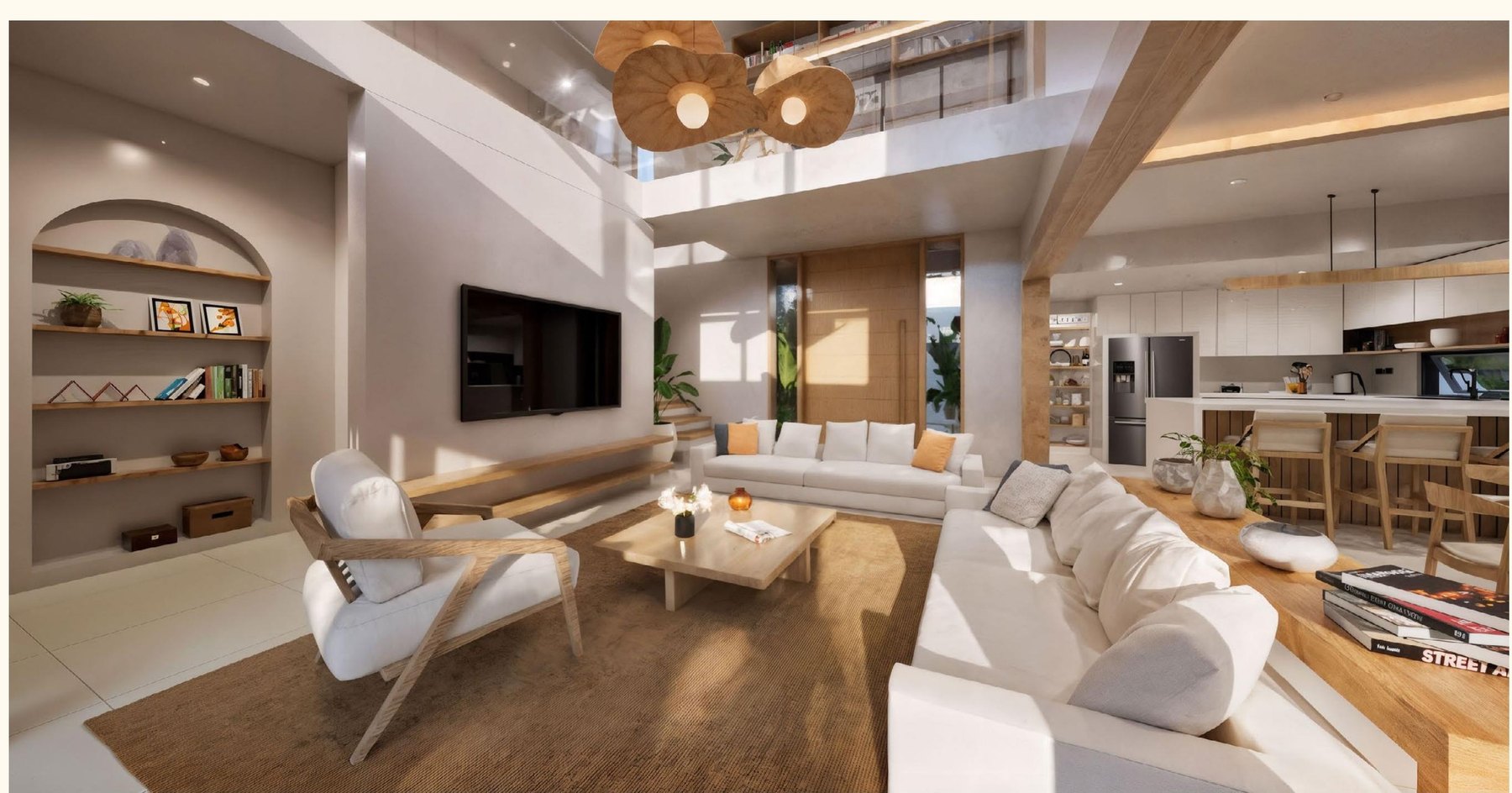 Chandara — living and dining concept render