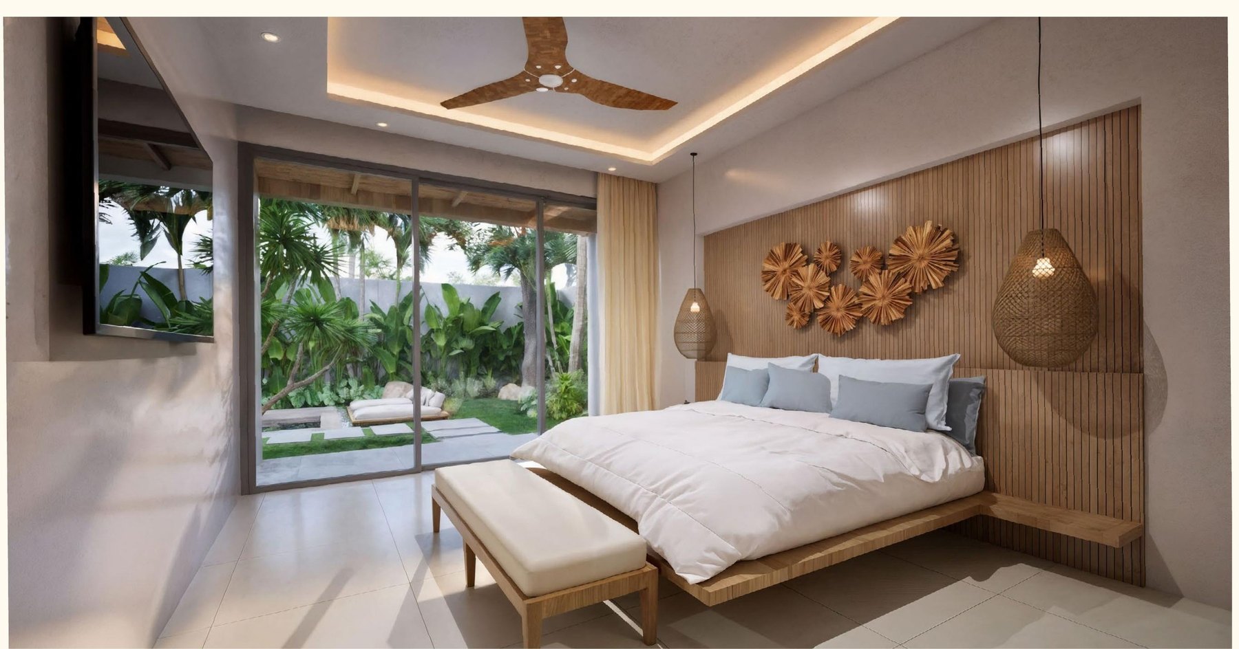 Chandara — pool and outdoor concept render