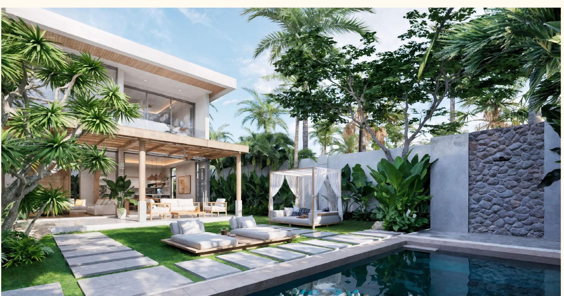 Chandara — exterior and garden