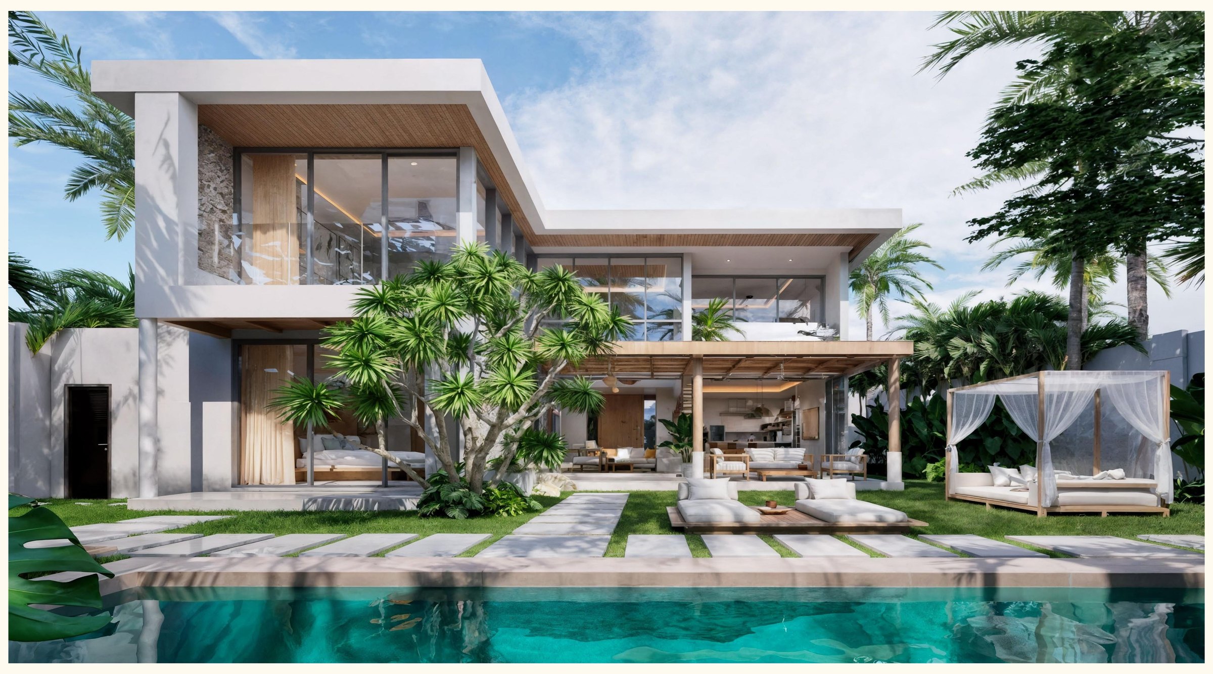 Chandara, Choeng Mon — architectural visualization, exclusive luxury villas
