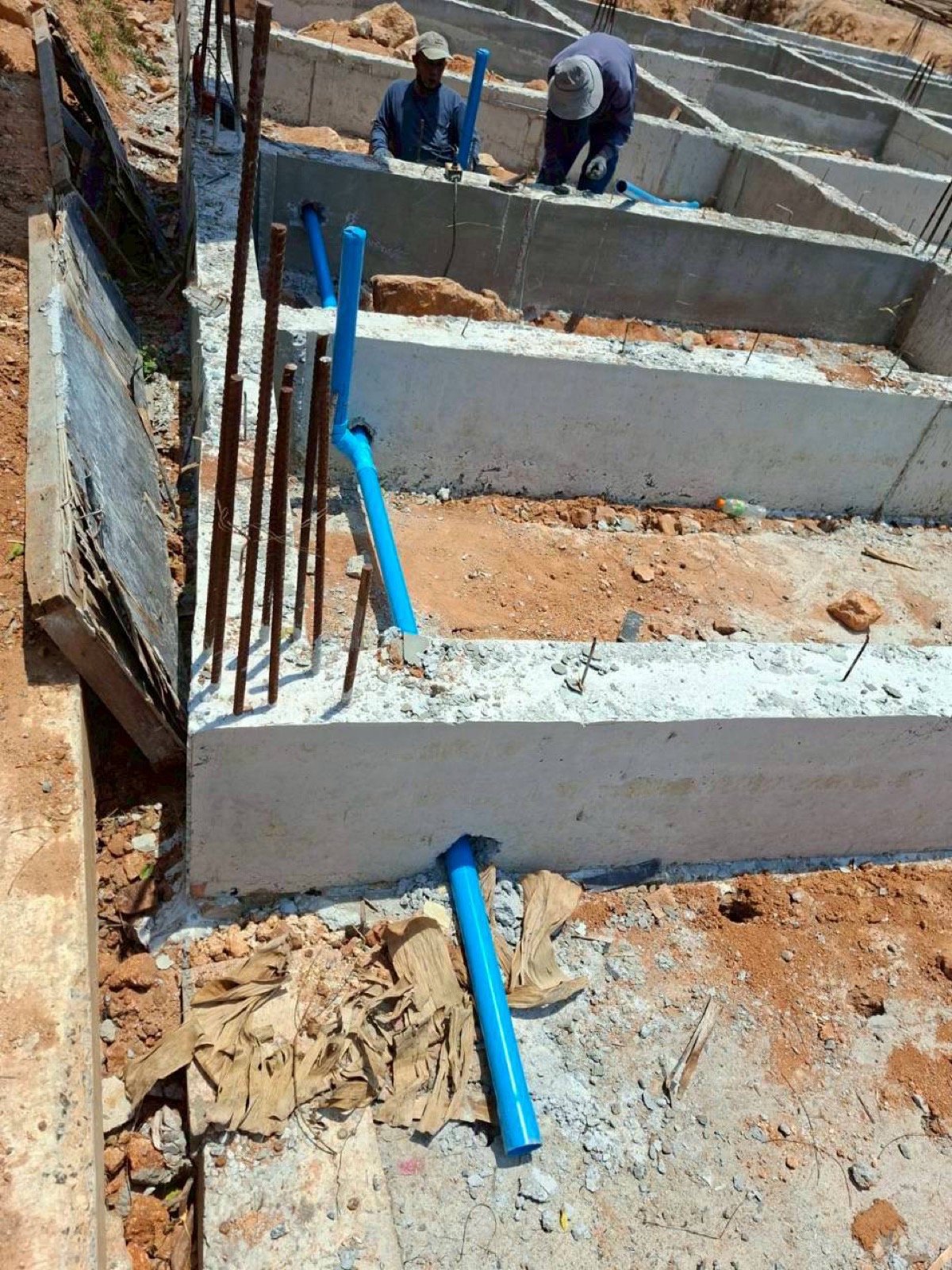 Chandara Villa IV — March 2026, plumbing and footings