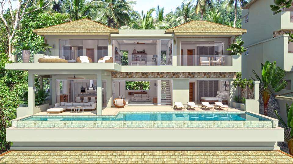 Modern Tropical — terrace and garden, Koh Samui