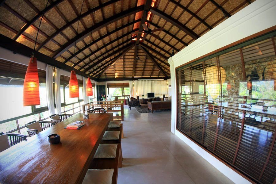 Dining pavilion with timber roof, Siam