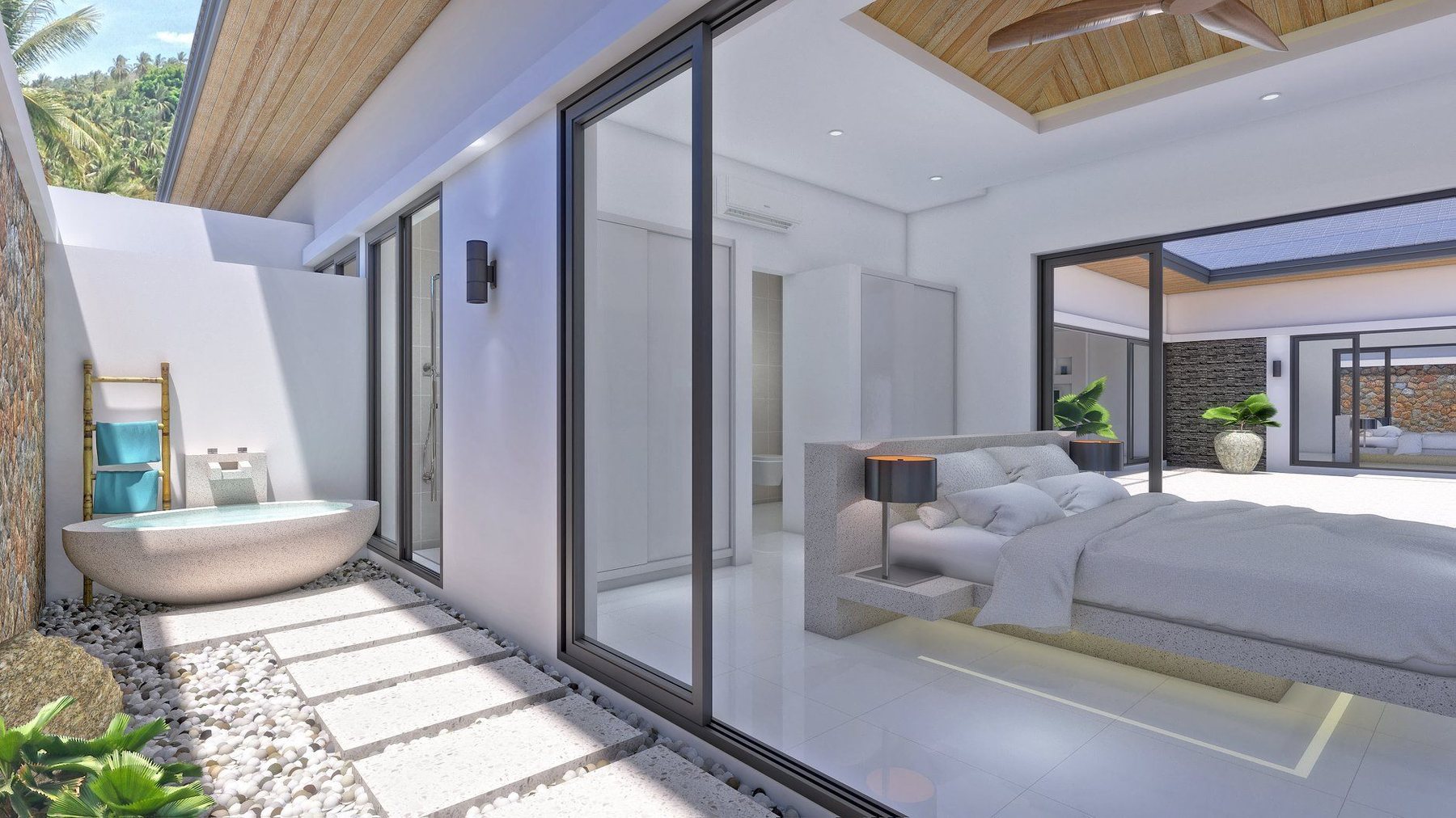 Bedroom interior, Bali