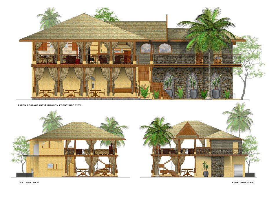 Zazen Restaurant — dining room, Koh Samui